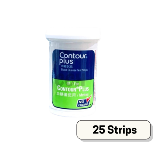 Contour Plus Blood Glucose Strips 25